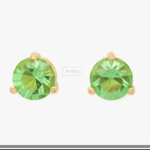 kate spade Rise And Shine Studs peridot NWT - Picture 1 of 3